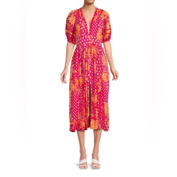 Poupette St Barth Reine Floral Shirt Dress Size - Picture 1 of 10